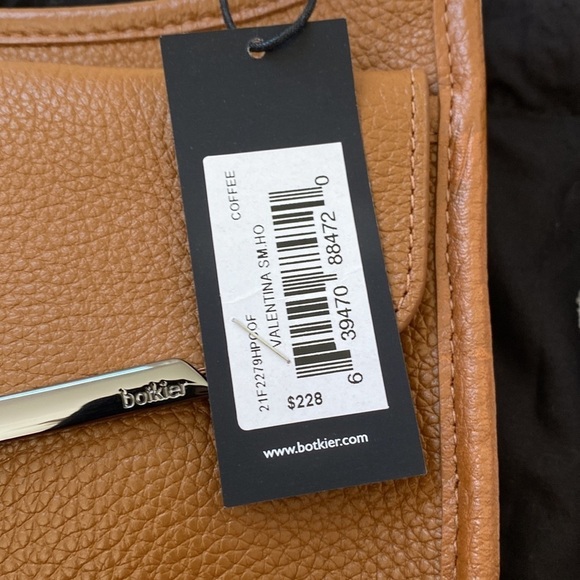 Botkier Coffee and Gunmetal Valentina Leather Crossbody Bag - Picture 14 of 17